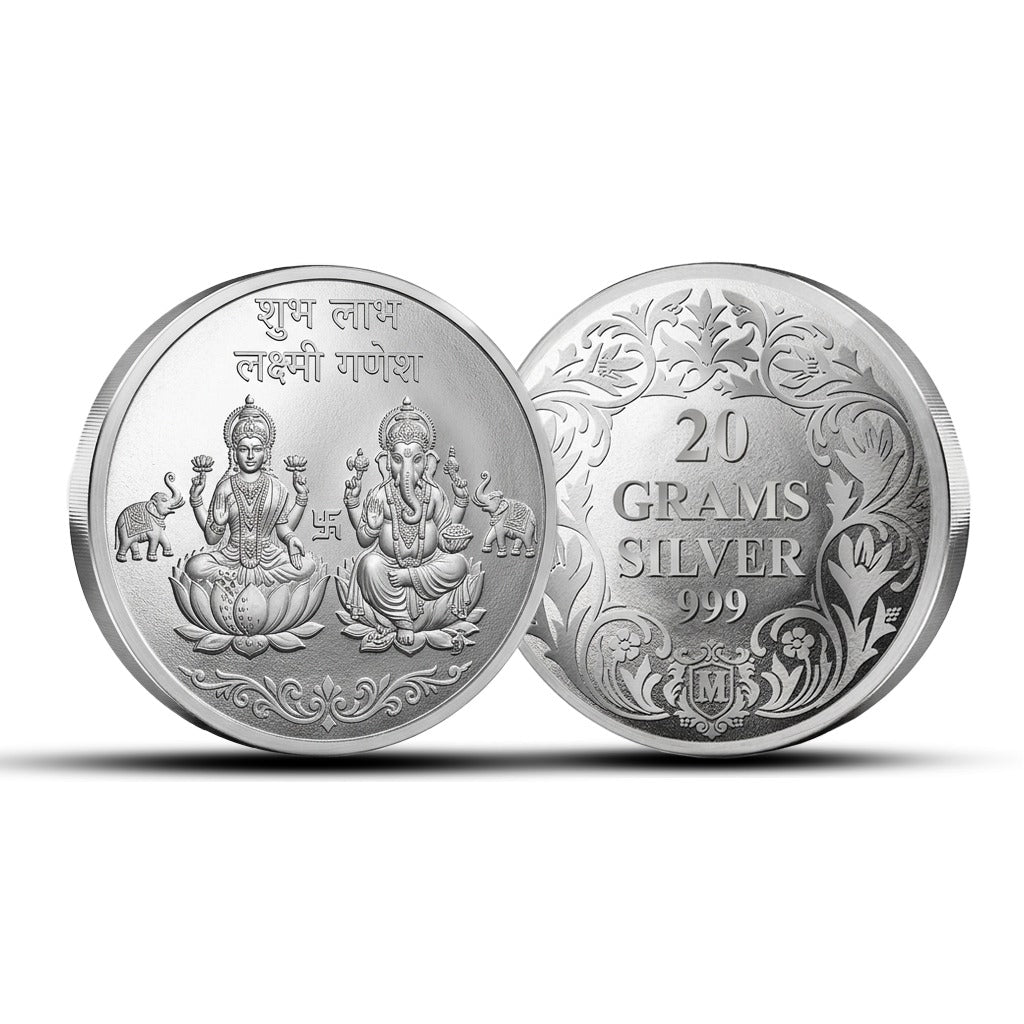 Silver Coin 20 Gram For 50,000