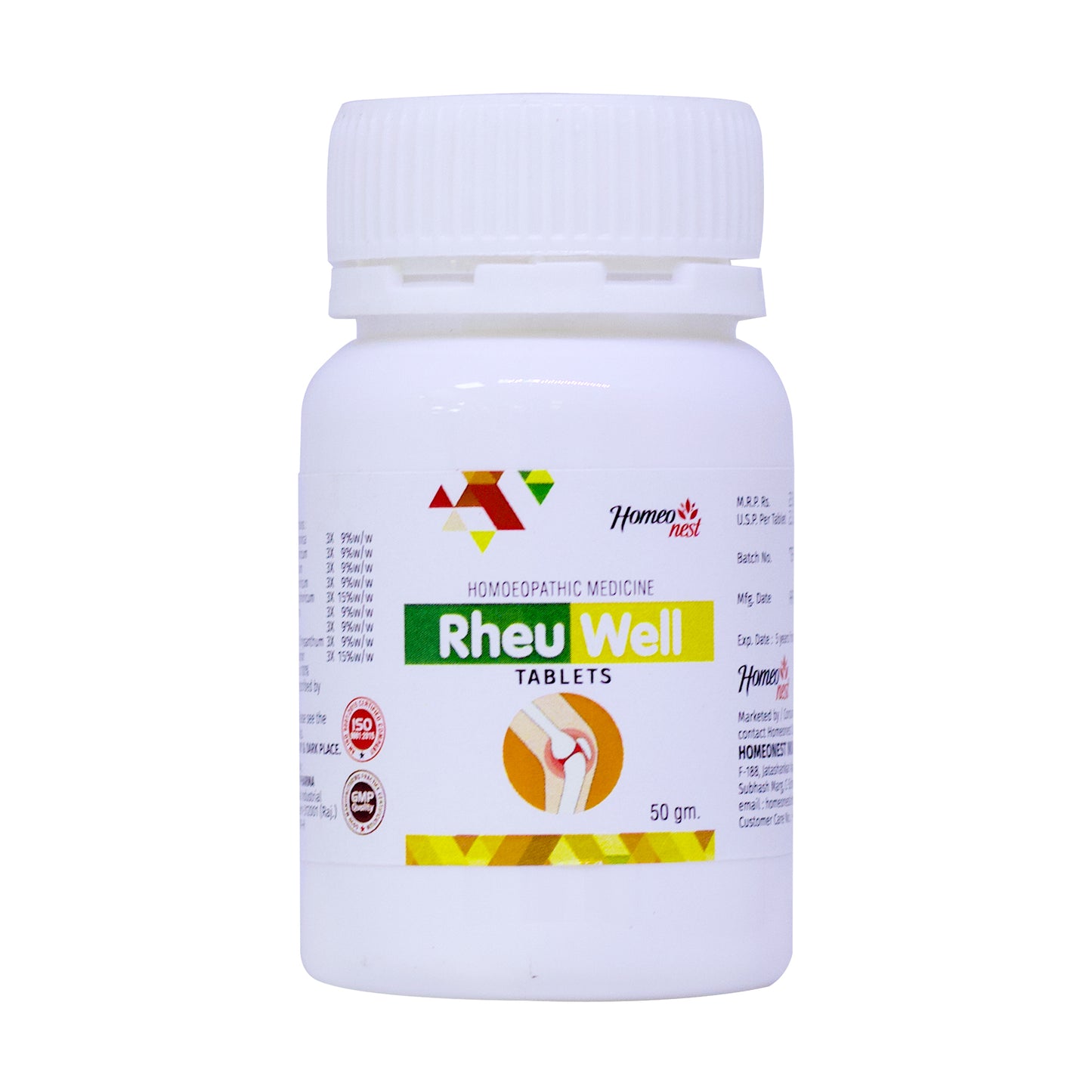 Rheu Well Tablets For Arthritis and Rheumatic Problem