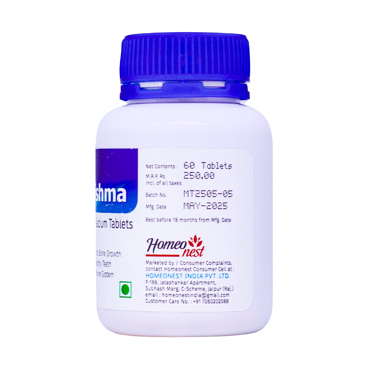 NUTRISHMA for CALCIUM DEFICIENCY