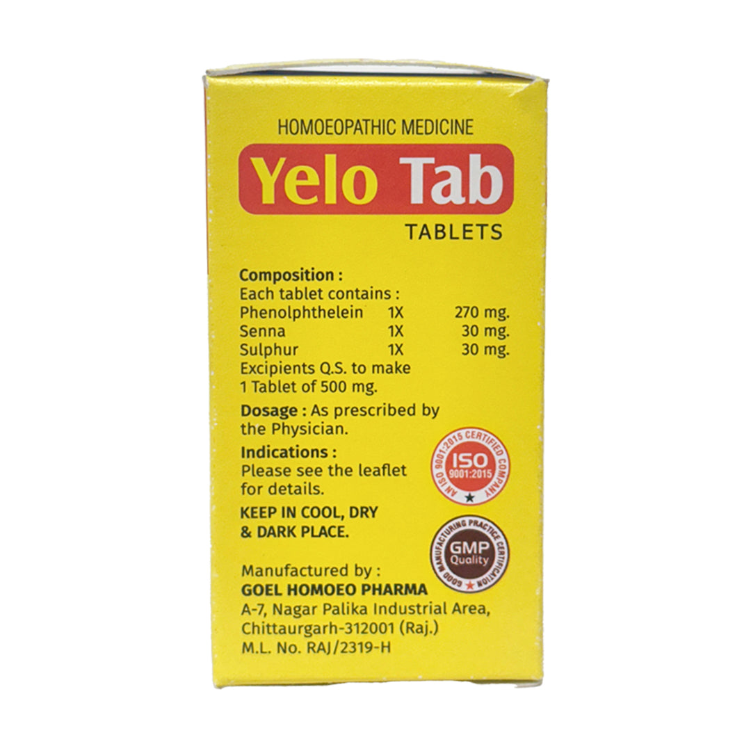 Yelo Tab For Constipation and Anal Itching