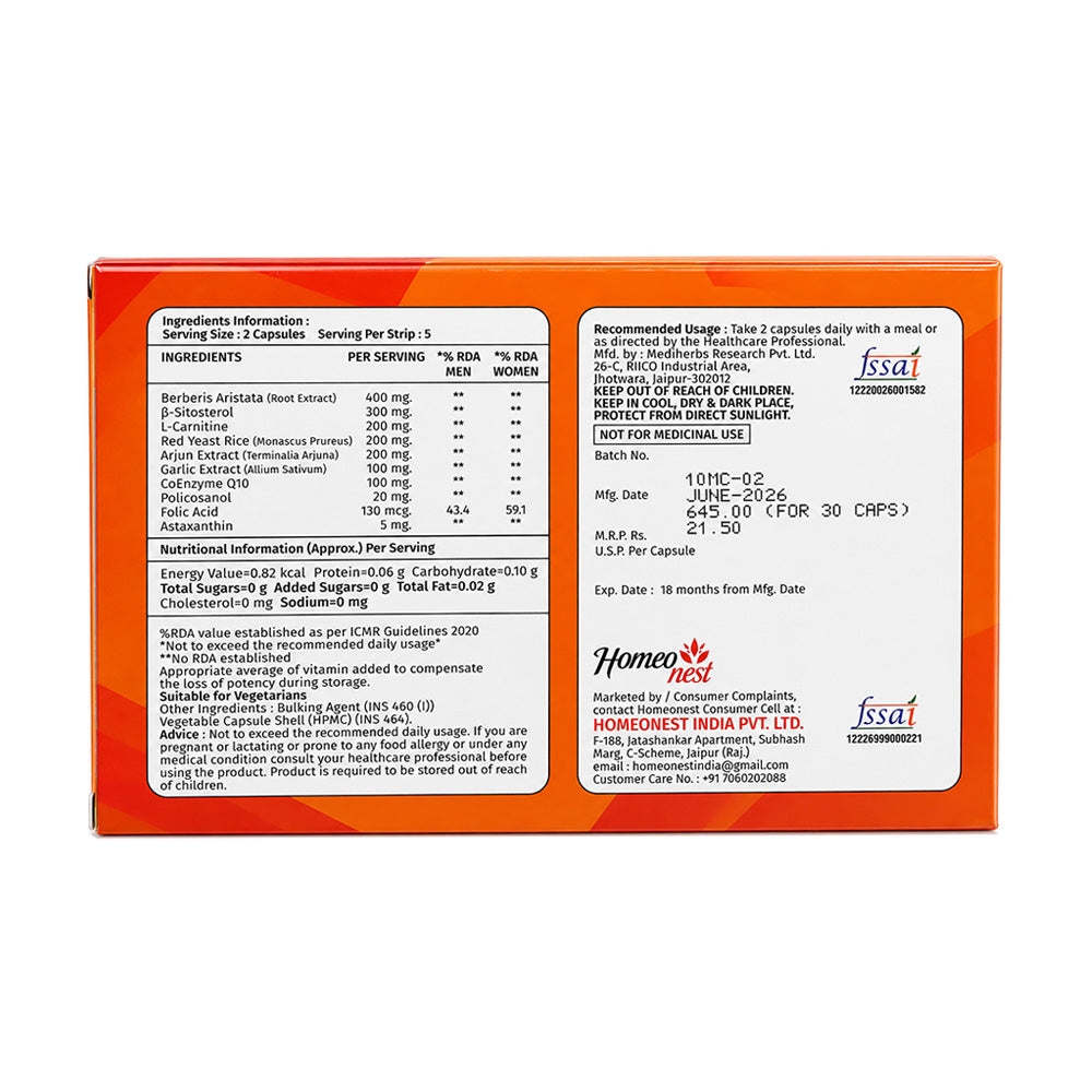 Cardiomore For Heart Health (strip packing)