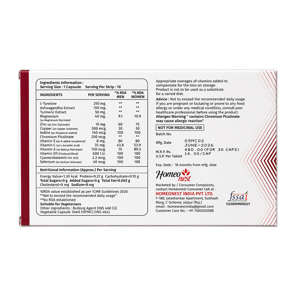 Thyronut Capsules for Thyroid (strip packing)