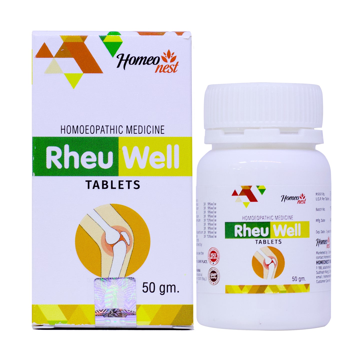 Rheu Well Tablets For Arthritis and Rheumatic Problem