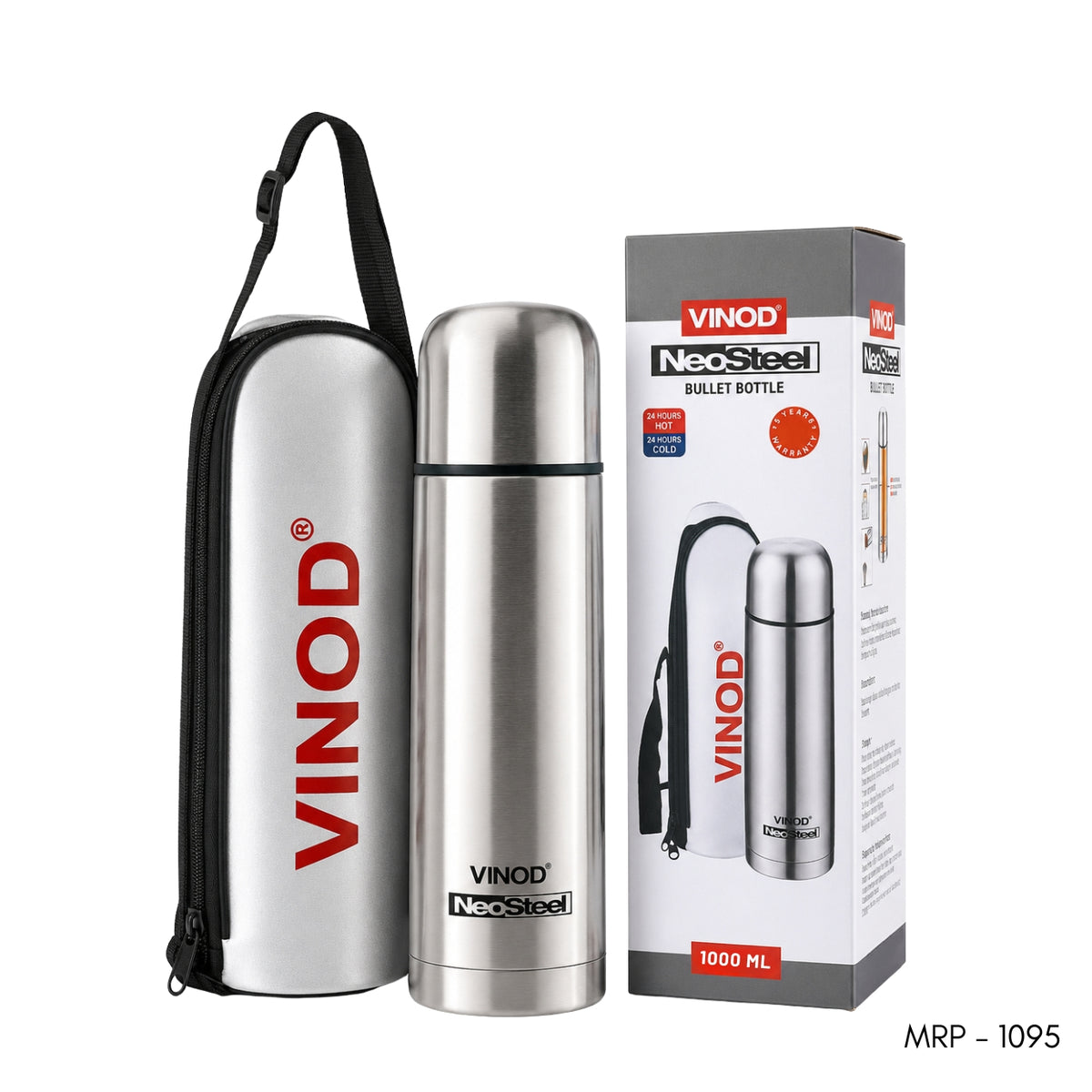 Vinod  Neosteel Bottle 1000ml